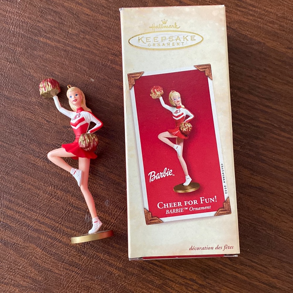 2001 Hallmark Cheer for Fun Barbie Ornament